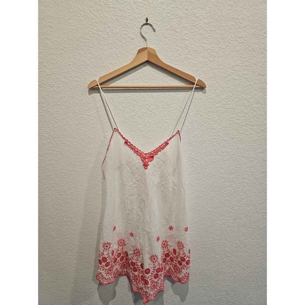 In bloom by Jon quilt embroidered blouse sz Medium
